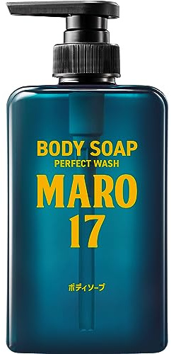 MARO17 Collagen Men’s Body Wash – Sulfate-Free Hydrating Shower Gel with Hyaluronic Acid for Deep Cleansing and Moisturizing Skin, Free from Silicone, Parabens, Alcohol, Mineral Oil – Bergamot Scent