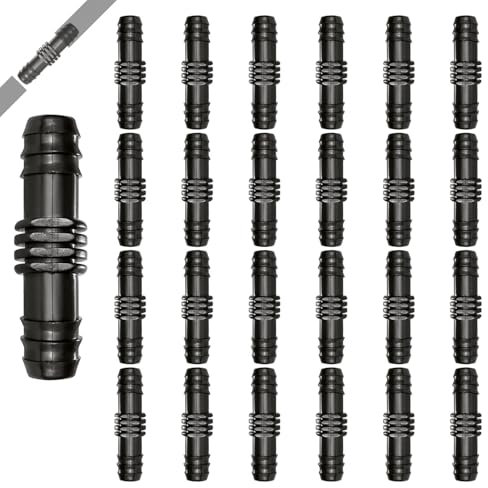 25 connettori per irrigazione a goccia da 16 mm, in plastica, connettori per tubi di irrigazione, dritti