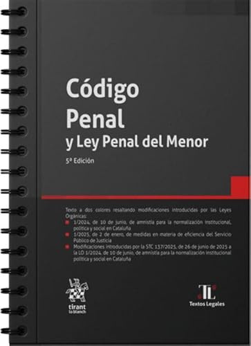 Código Penal y Ley Penal del Menor 5ª Edición con anillas: 1 (Textos legales con anillas)