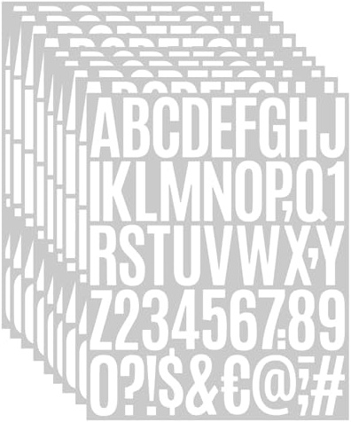 KiKiHong Numeros y Letras Adhesivas 5 cm Letras y Números Adhesivos