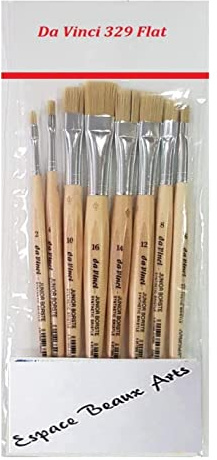 Da Vinci GH304-329 Synthetics Malerpinsel, Da Vinci 329 flach,Größe 2, 4, 6, 8, 10,12, 14, 16 .Made in Germany