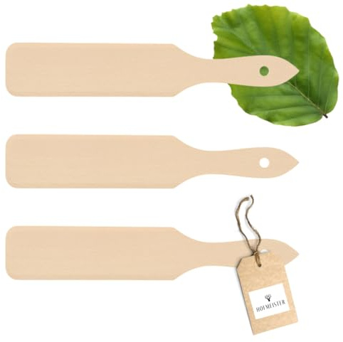 HOFMEISTER® - Espátula para crepes (30 cm, 30 cm, ideal para hacer crepes y rascar spätzle, no raya la sartén, resistente al calor, madera de haya, accesorios para crepes