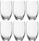 LEONARDO HOME Poesia Trinkglas 6er Set, spülmaschinengeeignete Wasser-Gläser, Trink-Becher aus Glas, Saft-Gläser, Getränke-Set, 460 ml, Glas, Klar, 069171