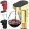 Distributeur Whisky Affichage Numérique,Decanteur Vin Electrique Aérateur,Doseur Alcool Automatique,Pompe à Boisson Intelligent,Pratique pour Mixer le Vin ou Boissons Cadeaux Uniques (Or)