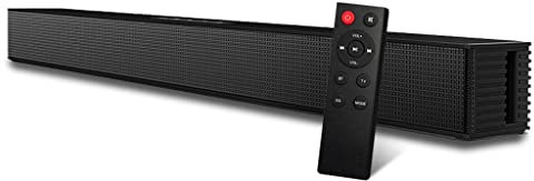 DLOETT Barre de Son Haut-Parleur TV Haut-Parleur Bluetooth Filaire et sans Fil Système de Son Surround Home Cinéma Barre de Son avec Caisson de Basses intégré