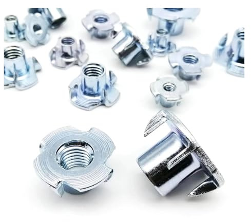 Écrou de haut-parleur à quatre griffes en acier épais, M4 M5 M6 M8 M10 M12, 2 pièces/10 pièces/20 pièces, insertion à dents aveugles, écrou en T(20pcs M5x12)