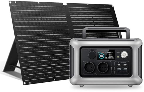 ALLPOWERS R600 Station électrique portable avec panneau solaire 100W | générateur solaire 299Wh avec sortie CA 600W batterie LFP à charge rapide pour le camping