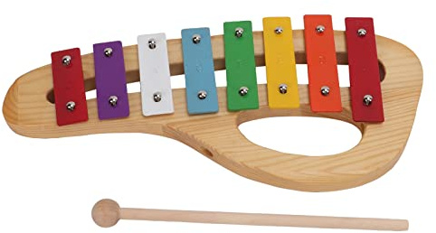 Xilofono per bambini, giocattoli musicali in legno per bambini, strumento xilofono educativo colorato con mazze per il gioco al coperto e all’aperto, giocattolo musicale sicuro e p