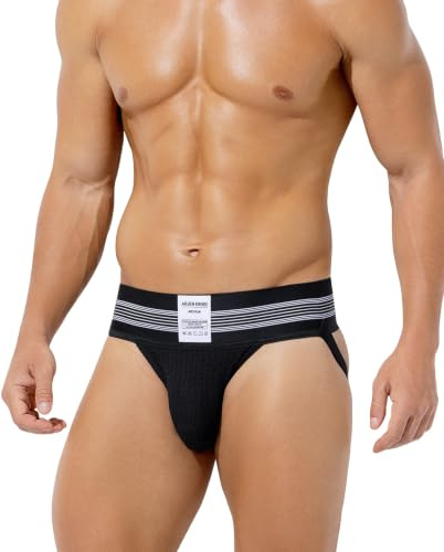 Arjen Kroos Jockstrap Hombre Suspensorio Deportivo Soporte Atlético | Jockstrap para Hombre, 7.5CM Cintura Ancha, Ropa Interior Tanga, Transpirable, Elástica, Para Gimnasio Carrera Uso Diario