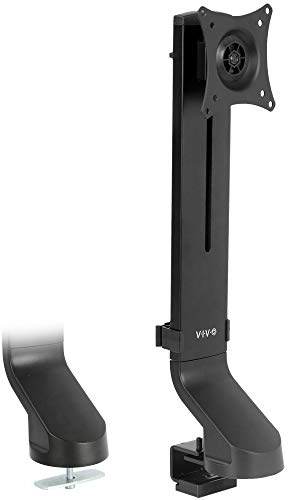 VIVO Adjustable Single Monitor Mount for Sit-Stand Workstation, Desk Converter, Monitor Arm Fits 1 Screen up to 32 inches, STAND-V001U
