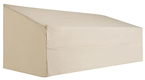 Outsunny 600D Oxford Cloth Garden Furniture Cover Waterproof, 3 Seater Sofa Protector for Patio, Outdoor, Beige, 218 x 111 x 63-101 cm