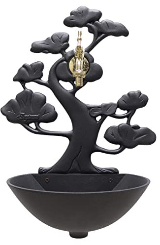 FONDERIA BONGIOVANNI Fontaine Murale modèle Azalea avec Robinet en Laiton Poli pour La Maison et Le Jardin