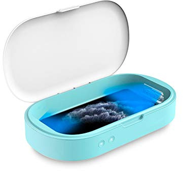 Celly Sterilizzatore UV Universale (certificazioni), Scatola disinfettante con Raggi UV-C e Funzione aromaterapia per Smartphone e Accessori, Orologi, Maschere, Guanti.