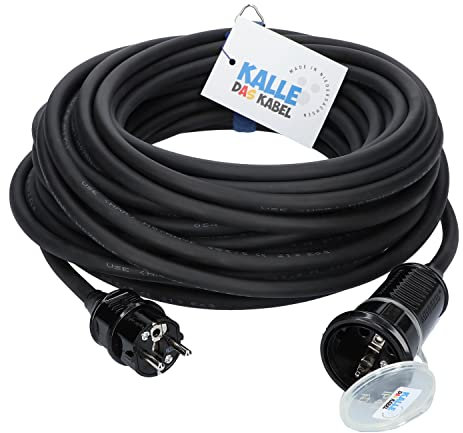 Verlängerungskabel Kalle Classic Colour 3G 2,5mm² schwarz 5 Meter