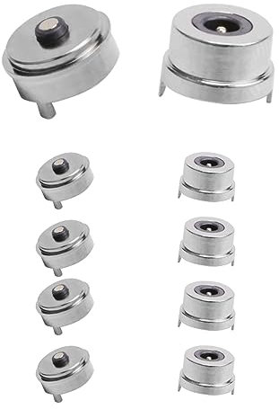 Echwave Kompressionsstecker Pogo Einzelpin Kompressionsstecker 2 Pole Elektrischer Strom Sonde Männlich Weiblich Lötdraht und Flamme Bedruckt