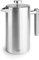 LACOR - 62141 - Cafetera Francesa Manual, Doble Pared Acero Inoxidable, Filtro de Malla, Mango Ergonómico, 1 Litro