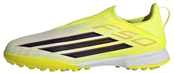 adidas unisex - barn F50 LEAGUE Laceless Turf Football Shoes Kids, team solar yellow 2/core black/lucid red, 36 2/3 EU
