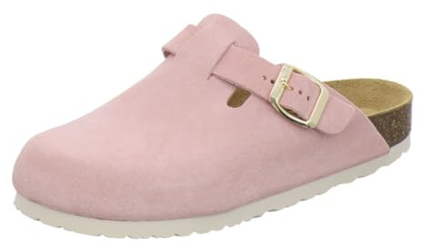 AFS-Schuhe 2900 Orthopädische Damen-Clogs mit verstellbarem Leder-Fußbett für optimales Wohlbefinden (39 EU, Rose)