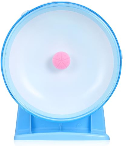 SEWACC Rueda Silenciosa para Hámster de 16 CM Rueda de Ejercicio Pequeña de Plástico Resistente para Mascotas Pequeñas como Ratas y Cobayas Accesorio Estable para Jaula de Animales