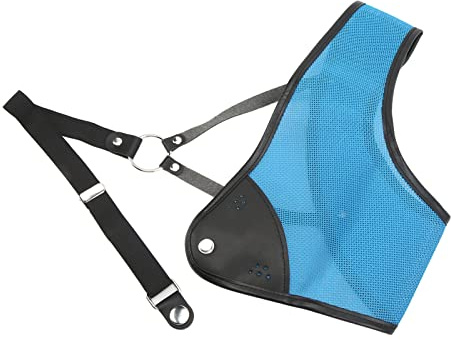 MasYosh Protector de Pecho para Tiro con , Equipo de Protección de Caza con Ajustable, Hecho de Fibra Pet y Piel de Vaca con Cinturón Elástico Alto, para Práctica de Tiro con en (L)