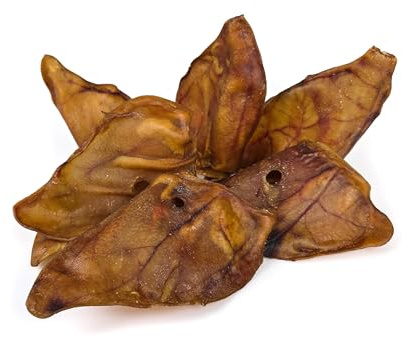 HERONS 10x Premium Pig Ears XL - EXTRA LARGE, PREMIUM PIG EARS - 100% Natural Dog Treats Chews, Perfect for BARF Diet