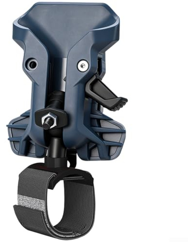 Fondina per utensili elettrici con clip da cintura a sgancio rapido, organizer in ABS per trapani e martelli, clip trattata termicamente per un fissaggio sicuro (blu-grigio)