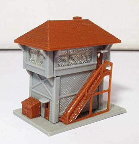 Outland Models Caja de señalización de estación de tren, escala Z de torre