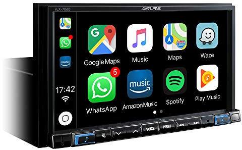 Alpine Multimedia Navigator ILX-702D Touch 7, Dab +, Bluetooth, High Resolution, Noir