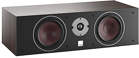 DALI Oberon Grand VOKAL – Dunkle Walnuss Kraftvoller Centerlautsprecher mit 2 x 7 SMC-Tieftönern und großem Gehäuse für verzerrungsfreie Surround-Dialoge