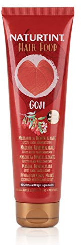 Naturtint Hair Food Mascarilla Goji, Efecto Flash Rejuvenecedor y Revitalizante, Repara, Hidrata y Suaviza, Especial Cabello Apagado, 99% de Ingredientes Naturales, Apta Método Curly, 150ml