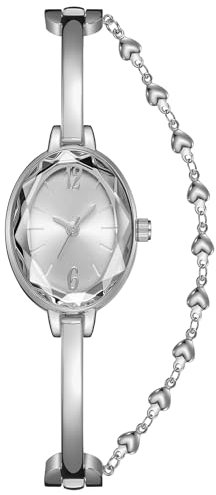 CIVO Damen Uhren Edelstahl Silber Elegant Kleid Armbanduhr Frauen Analog Quarz Uhr Minimalistisch Wasserdicht Geschenke Uhren fur Damen Frauen