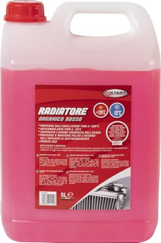 START Anticongelante rojo G12+ 5L -10° +120° | Fluido de radiador para motores de aluminio y aleaciones modernas | Protección anticorrosión duradera | Máxima eficiencia térmica y confiabilidad
