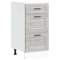 vidaXL Mueble bajo de Cocina Porto Gris Sonoma Madera reconstituida, Mueble bajo de Fregadero, Mueble bajo de Cocina con cajón, Mueble bajo de Fregadero
