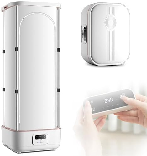 zxmeimm Machine À Repasser Automatique,Défroisseur Vapeur et Presse à Vapeur pour Chemises et Vêtements,Gonflable,Mains Libres,pour la Maison - 900W,Télécommande à Distance