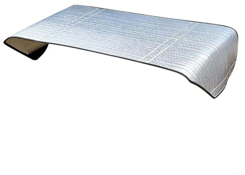 Momfin Cubierta plateada para unidad de aire acondicionado exterior con aislamiento de lámina de aluminio para protección solar y contra la lluvia, escudo resistente a la intemperie para jardín y