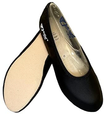 Anniel Zapatillas de Gimnasia rítmica, Suela de Goma Art. 2019 Made in Italy, Negro, 37 EU