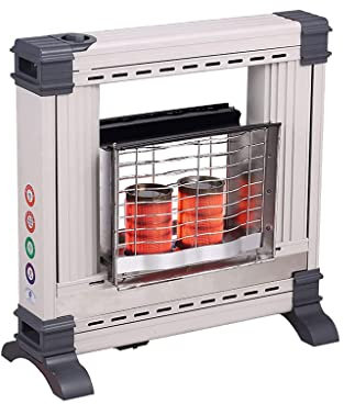 LELAMP Freistehender Gasheizer Tragbarer Winterheizer mit Überhitzungs- und Kippschutz für Zuhause/Camping Flüssiggas (Erdgas)