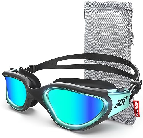 ZIONOR G1 - Gafas de natación polarizadas para unisex y adulto y mujer, anti niebla, 100% anti UV gafas de buceo