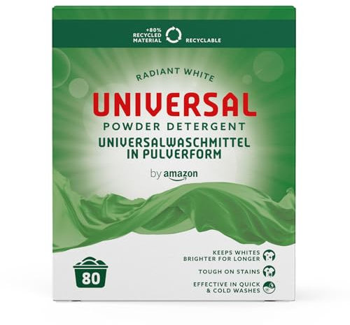 by Amazon - Universal Waschpulver, 4,8kg, 80 Waschladungen