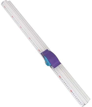 LOVIVER Righello per taglierino per taglierino KT pubblicitario manuale e taglierino protettivo per righello, 100 cm