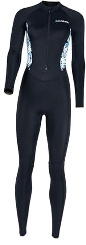 Traje de Neopreno Traje de Buceo Fino Traje de baño Transpirable de Cuerpo Completo Traje húmedo para Buceo, bajo el Agua, Verano, Primavera, Deportes, Negro XL