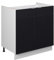 Vicco Spülenunterschrank Fame-Line, Schwarz gestreift, 80 cm ohne Arbeitsplatte