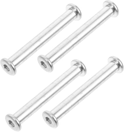 BESPORTBLE 4 Pièces Accessoires pour parasols d'extérieur pièces détachées Parasol Pièces de Rechange de Parasol Vis pour Parasol Adaptateur pour Poteau de Parasol poteaux à vis Acier Silver