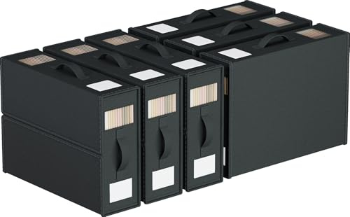WANGIRL Confezione da 6 Organizer Lenzuola, Contenitori Sottoletto, Scatola Organizer per Biancheria da Letto con Cerniera per Copripiumini, Vestiti e Coperte, Nero