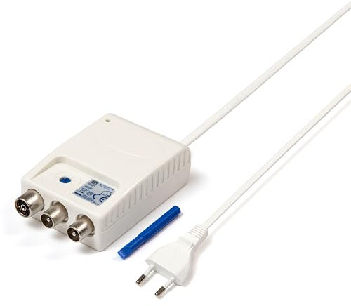 Amplificatore di segnale antenna 2 uscite TV uso interno sfuso