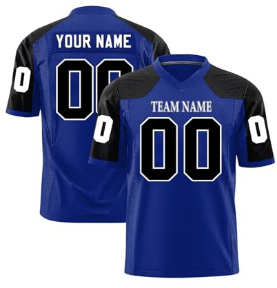 WEOPLKIN Camiseta Futbol Personalizada para Hombre/Mujer/Niño, Personalizar Camisetas con Número de Nombre