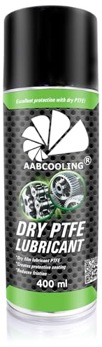 AABCOOLING Torrt PTFE-smörjmedel 400ml - Torrt smörjmedel med PTFE-teflon, för metall, plast, styrningar, gångjärn och precisionsmekanismer, högmotståndskraftig och långvarig PTFE-film