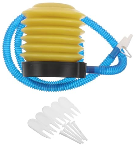 SHINEOFI Gonfleur à Pompe à Pied pour Ballons de Yoga et Ballons d’Exercice, Base antidérapante, Compatible avec bouées, Usage en Gym, 1 Set avec extracteur d’air