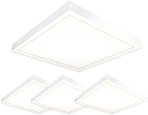 Xtend EcoLight 4x LED Panel 62x62 Neutralweiß 4000K 40W 3400lm Montagerahmen flimmerfrei Aufbaupanel LED Deckenleuchte PLe2.2