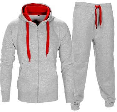 shelikes Mens Track Suit Set Camouflage Fleece Army Hooded Hood Top Joggers Bottom Tracksuit Sweatsuit Jogging Joggers Set
